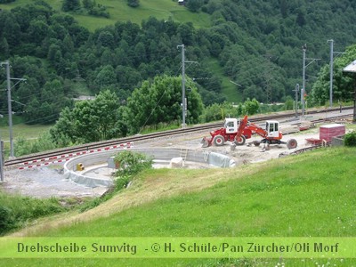 Drehscheibe nimmt Gestalt an
