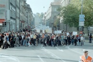 Friedensdemo Bern 13. Oktober 2001, Fotos Pan Zrcher, Film 3 Foto 00