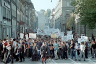 Friedensdemo Bern 13. Oktober 2001, Fotos Pan Zrcher, Film 3 Foto 02