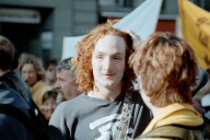 Friedensdemo Bern 13. Oktober 2001, Fotos Pan Zrcher, Film 3 Foto 07