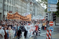 Friedensdemo Bern 13. Oktober 2001, Fotos Pan Zrcher, Film 3 Foto 22
